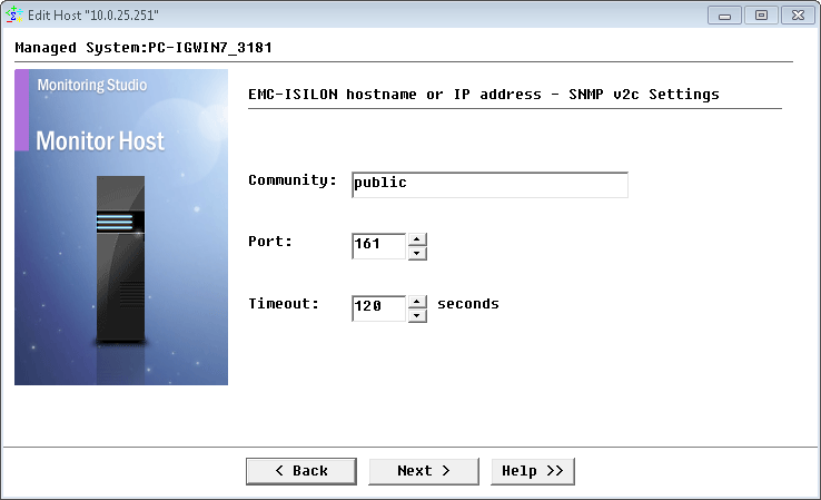 Configuring SNMP settings 